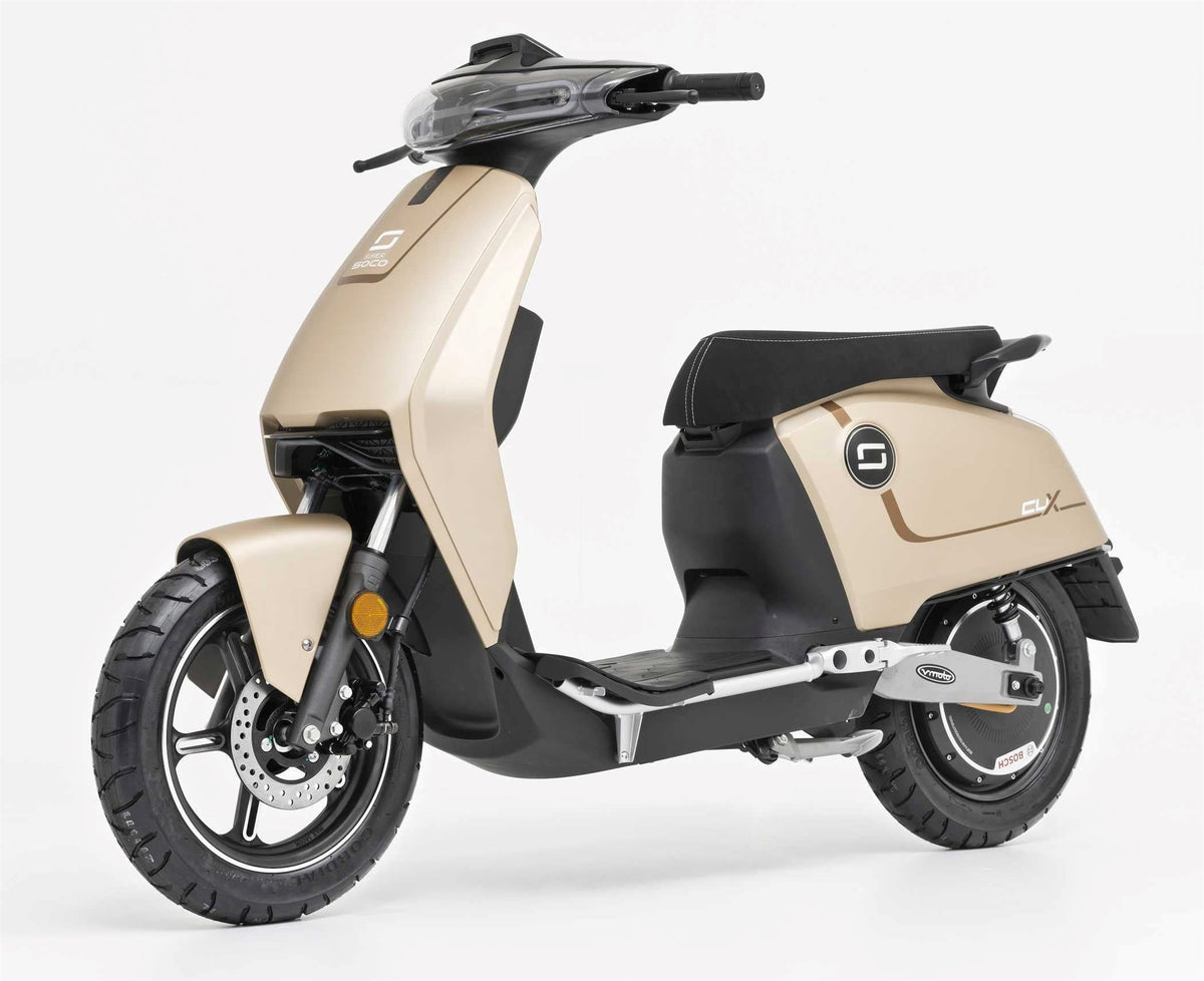 Super Soco CUx — Équivalent 50cc électrique 1.6 kW Bosch — 65 km autonomie
