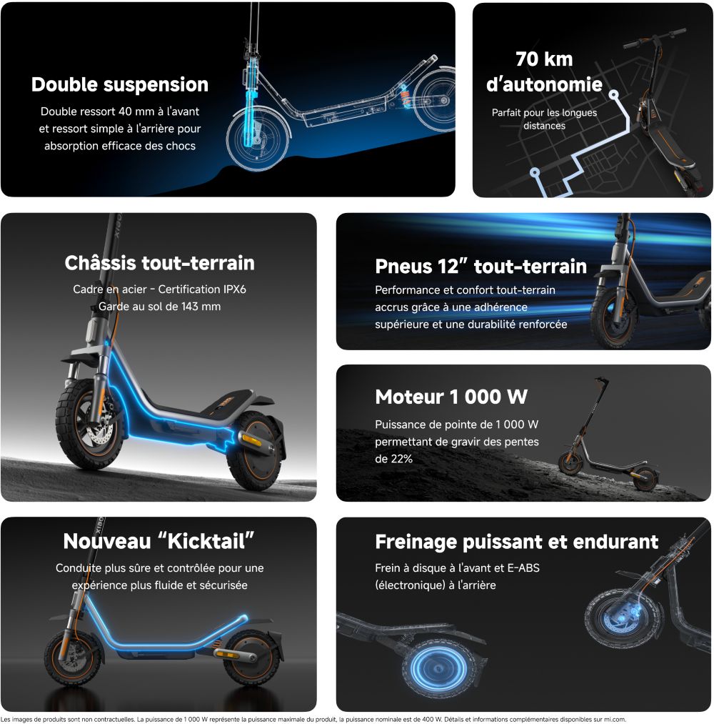 Xiaomi Electric Scooter 5 Pro trottinette electrique — vue 3