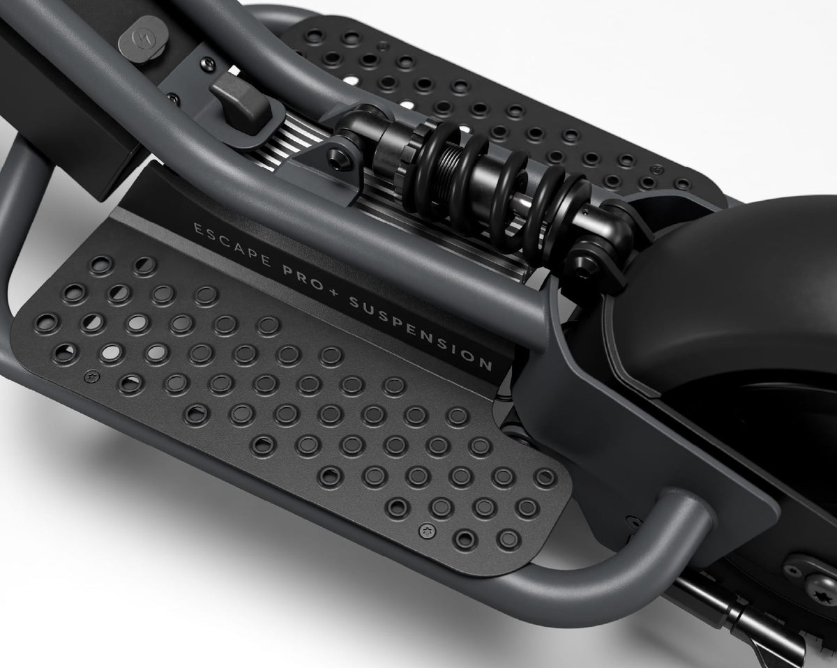 Pure Electric Escape Pro+ Suspension — Gros plan écran et commandes