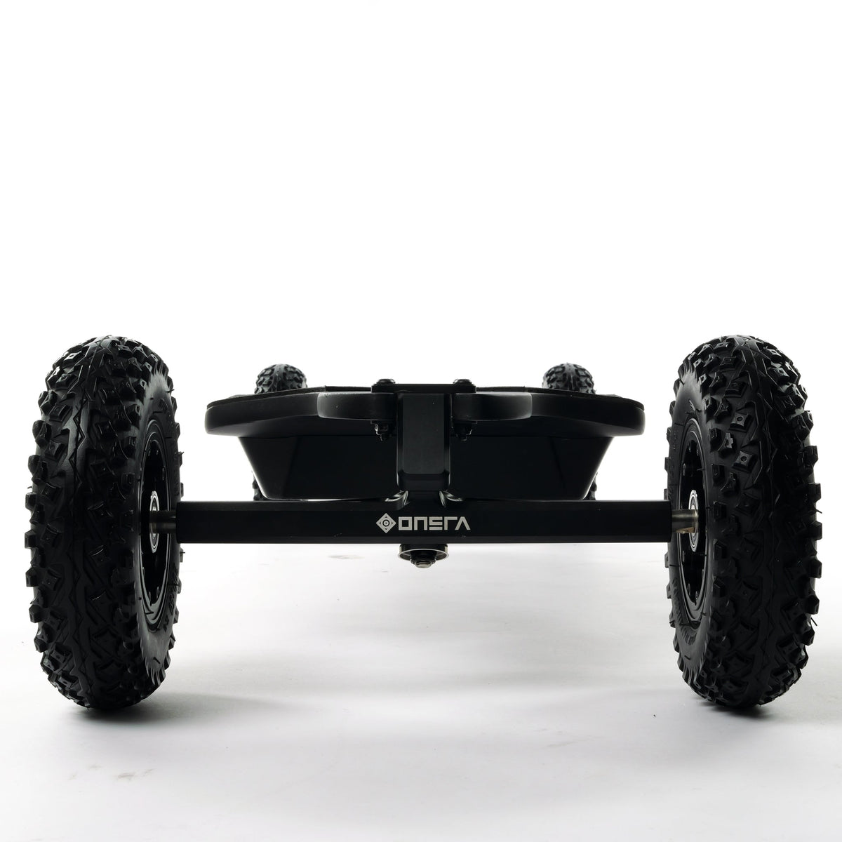 Vue arrière du skateboard électrique ONSRA BLACK Carve 4 AT