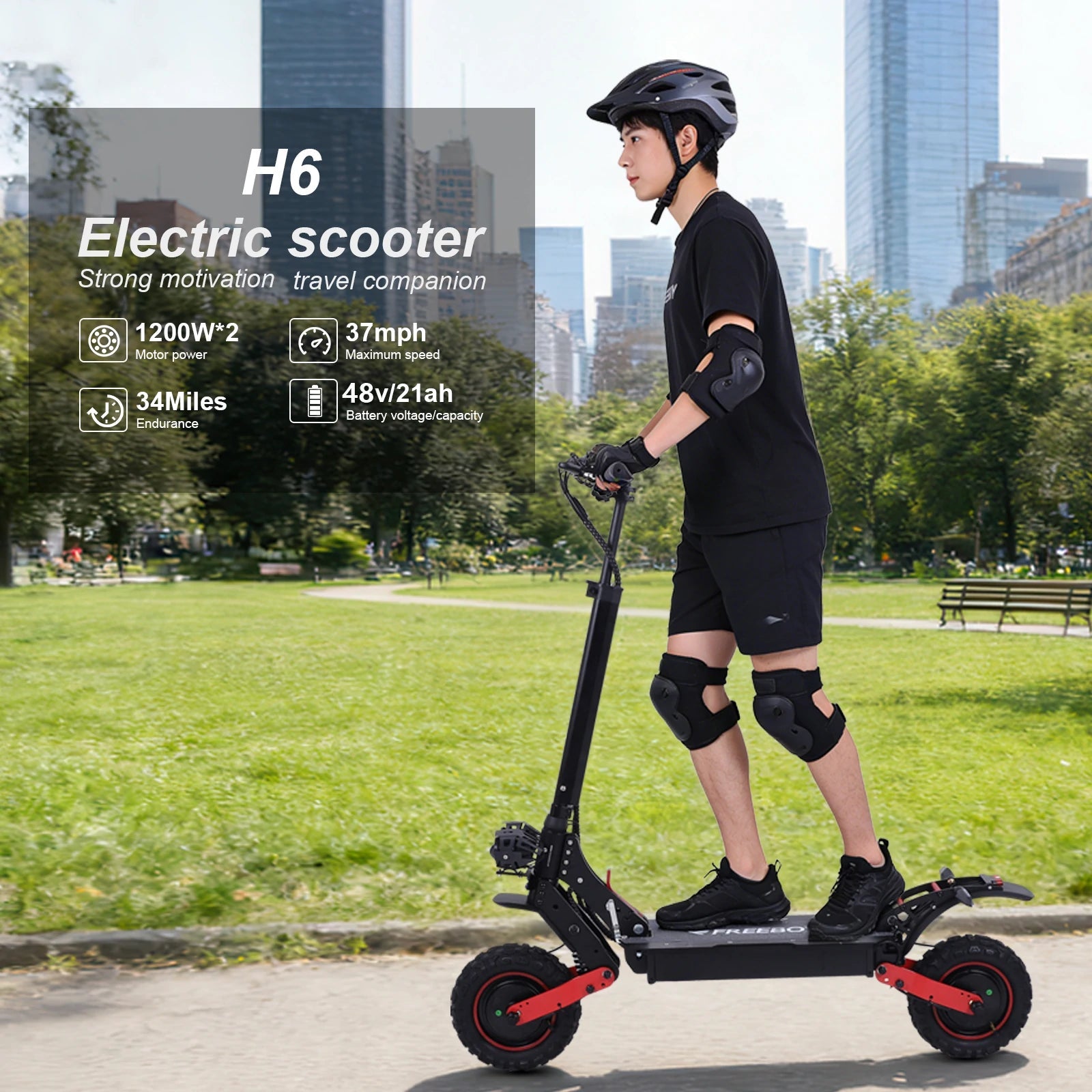 Scootidoo H6 trottinette electrique — vue 2