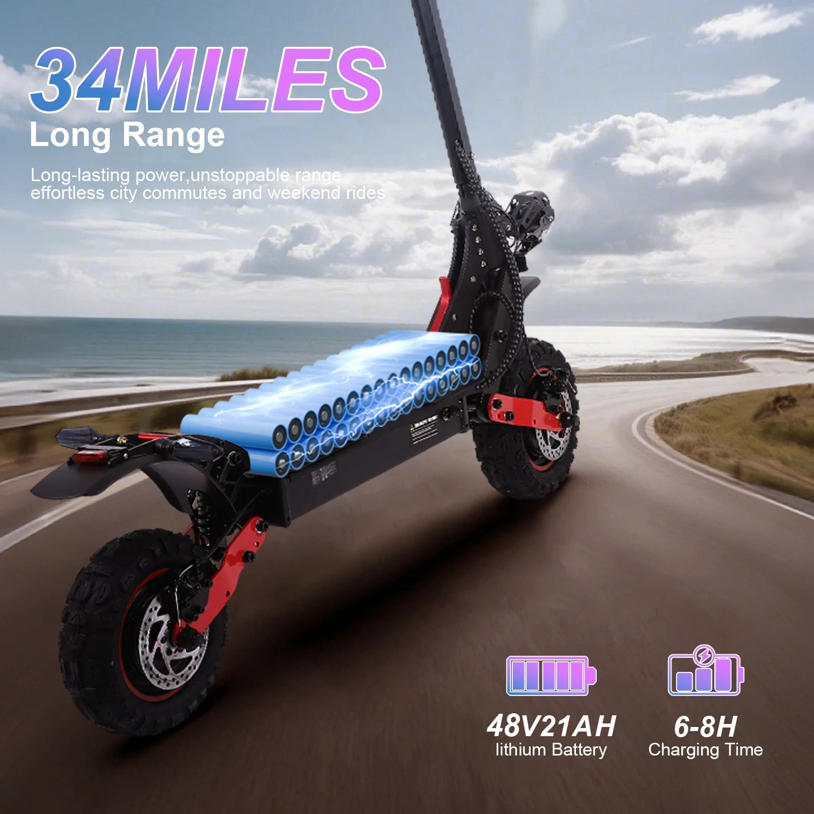 Scootidoo H6 trottinette electrique — vue 4