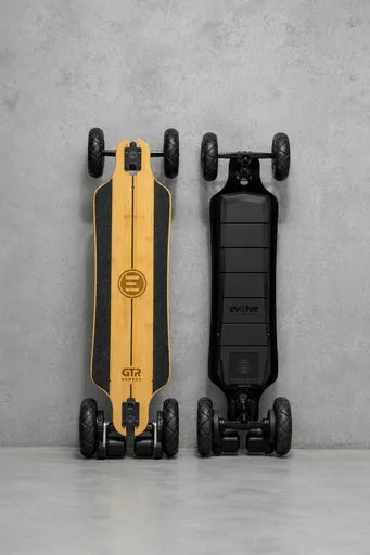 Evolve GTR 2 Bamboo — Skateboard électrique all terrain — 30 km autonomie