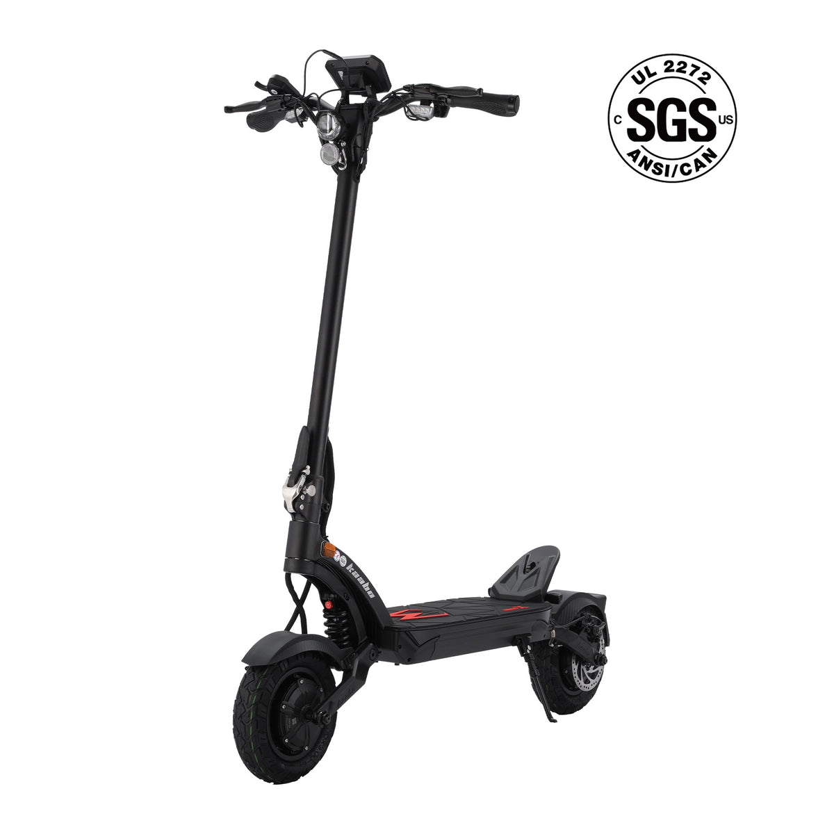 Kaabo Mantis X Plus coloris noir — vue de profil