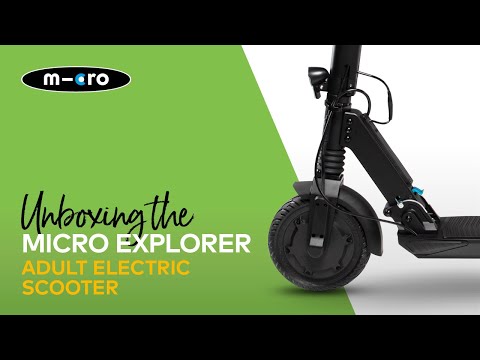 Déballage et présentation de la trottinette électrique Micro Explorer — vidéo Documentally