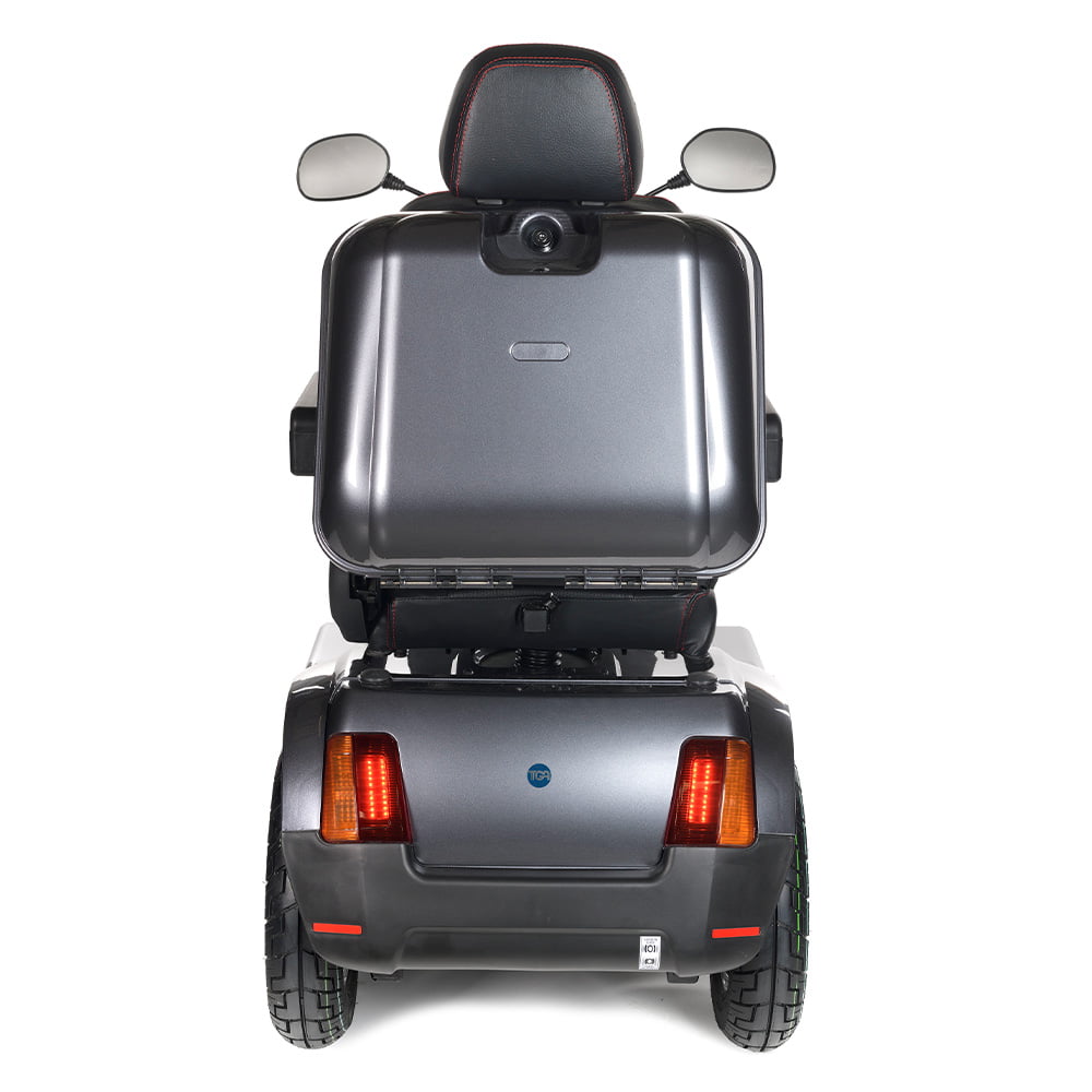 Scooter de mobilité TGA Mobility Breeze S4 argenté, vue arrière