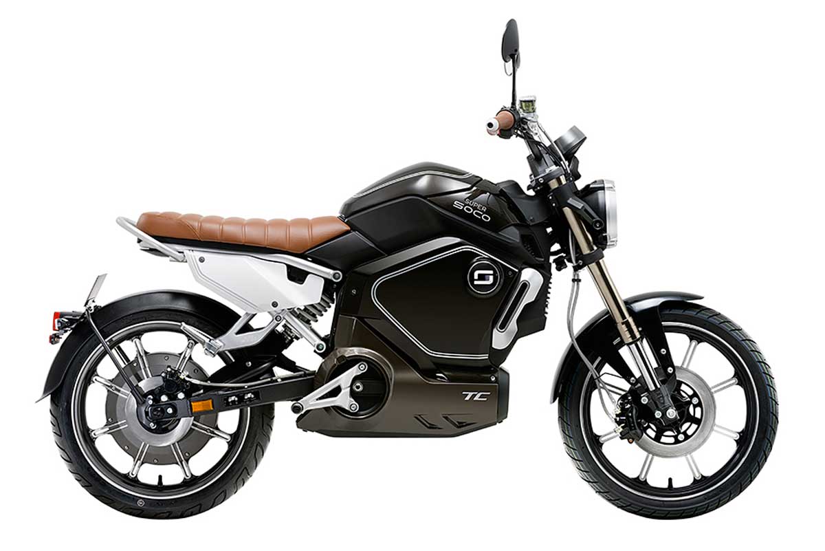 Super Soco TC — Équivalent 50cc électrique 1.5 kW — 60 km autonomie