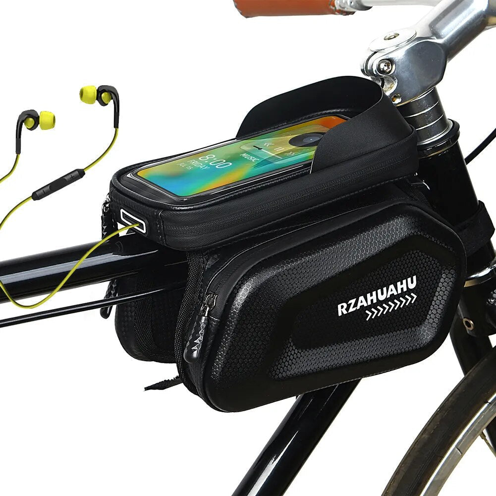 Sacoche cadre vélo avec support téléphone — vue 2