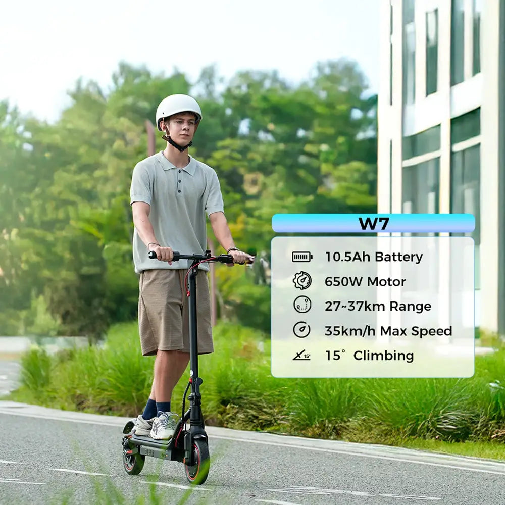 IScooter W7 — Dual Suspension Electric Scooter