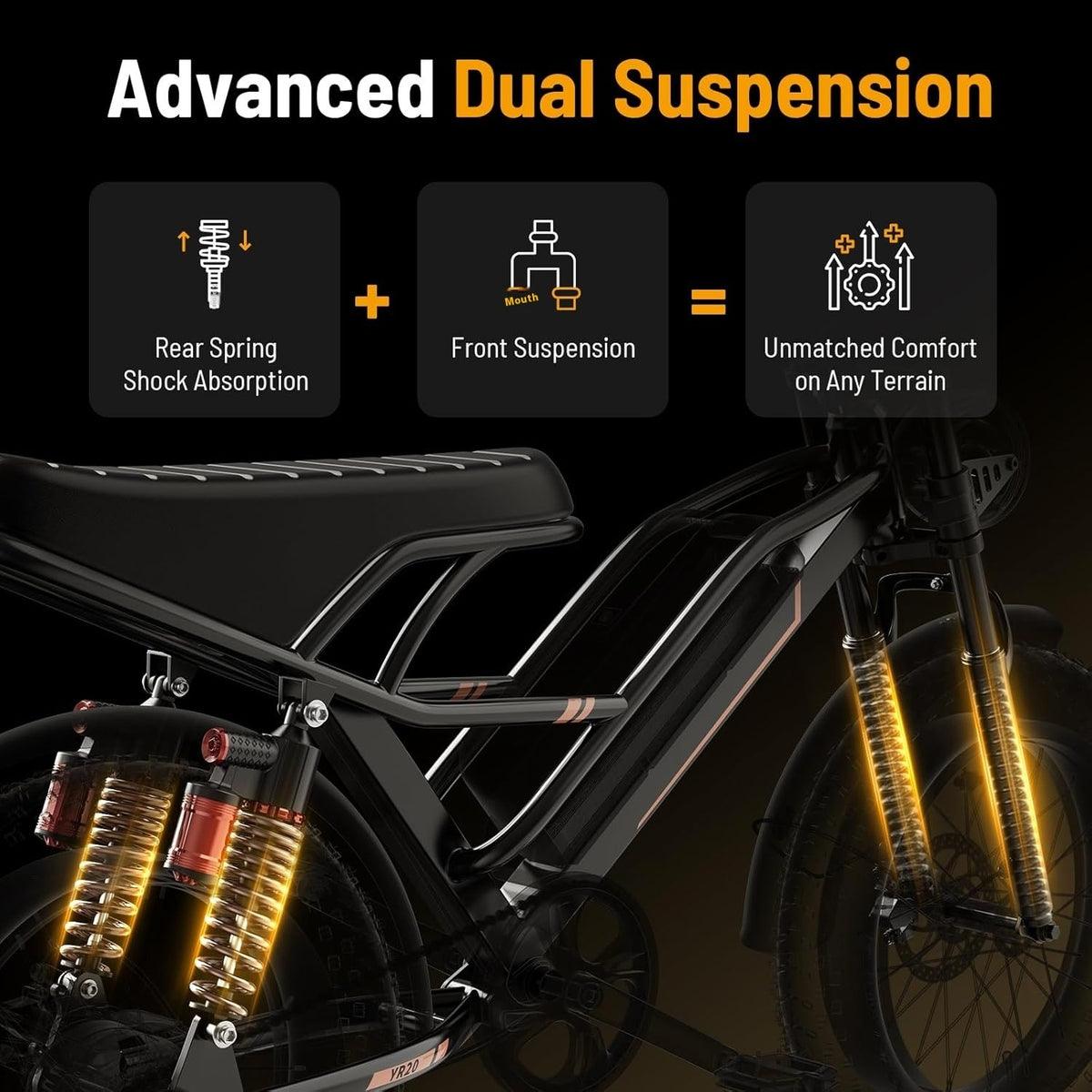 JKING — Vélo électrique fat tire 500W 21 vitesses