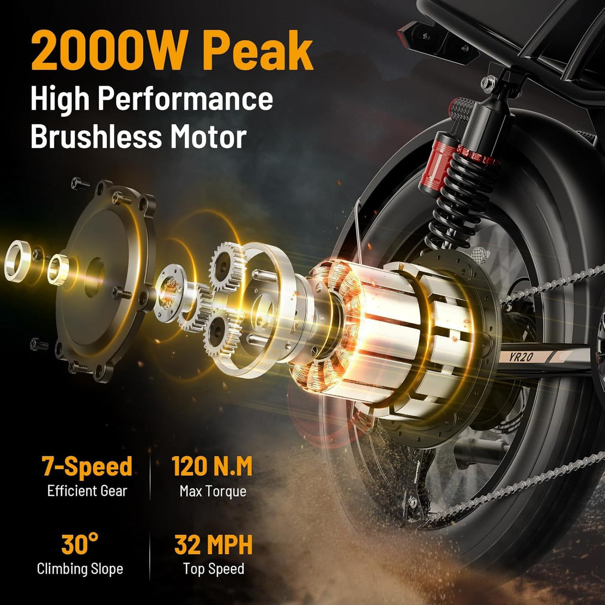 JKING FX006 V20 — Fat bike électrique 48V 20 pouces
