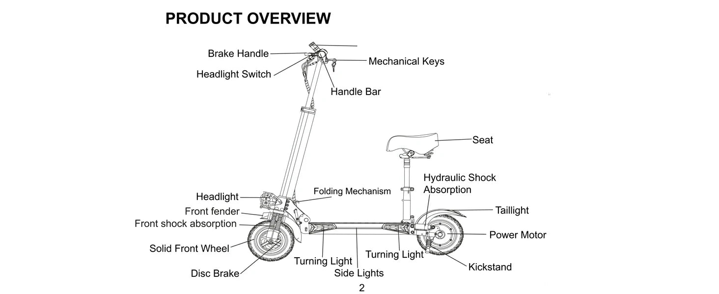 Scootidoo J11 Max trottinette electrique — vue 6