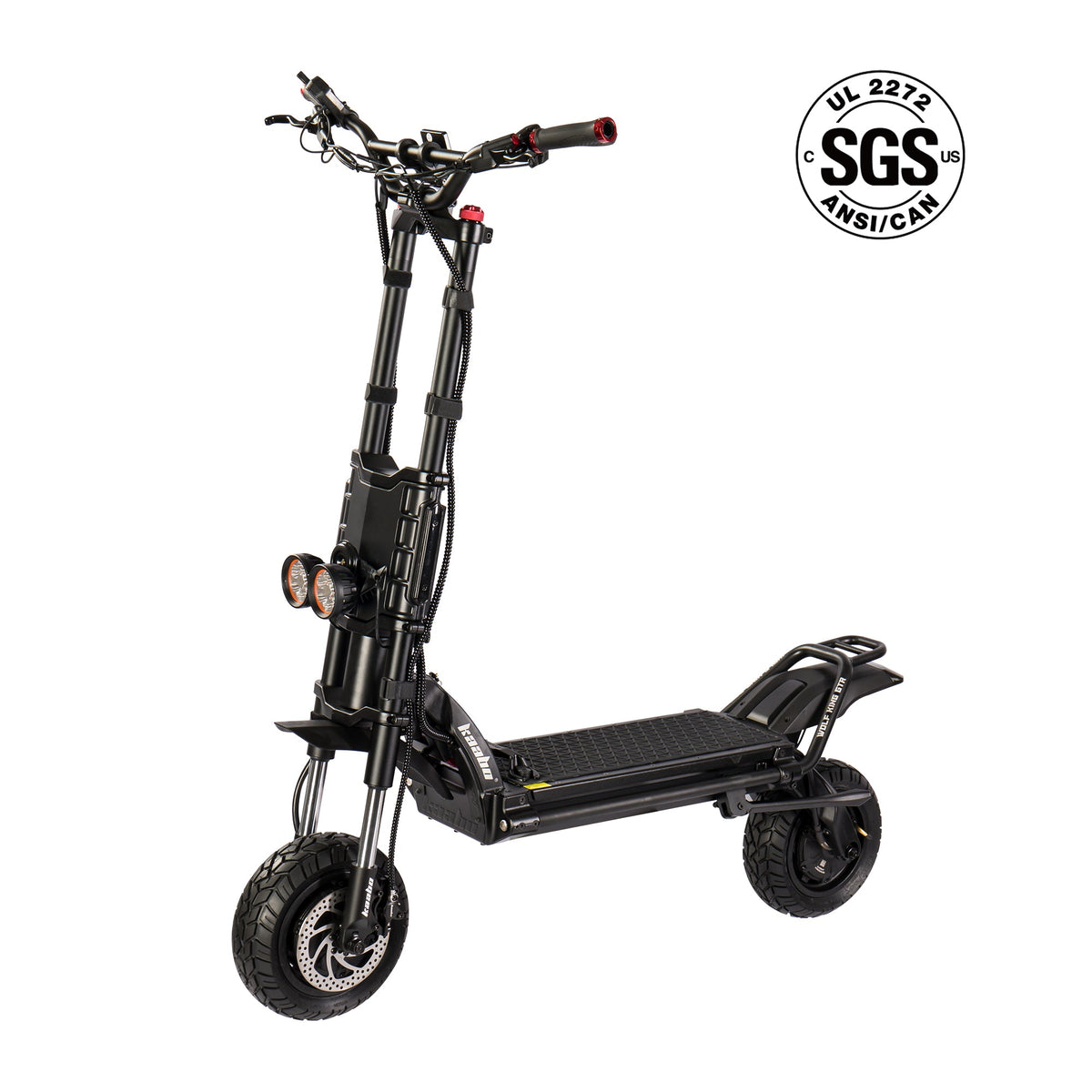 Kaabo Wolf King GTR coloris noir — vue de profil