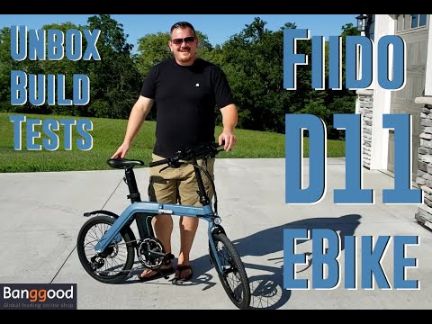 Vidéo de déballage, montage et essais du vélo électrique pliant Fiido D11 — source BrianPhillipsRC, 2021