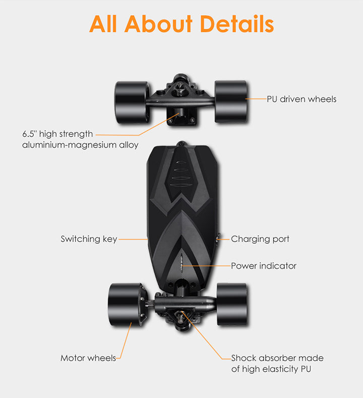 TEAMGEE X3 skateboard électrique — vue 2